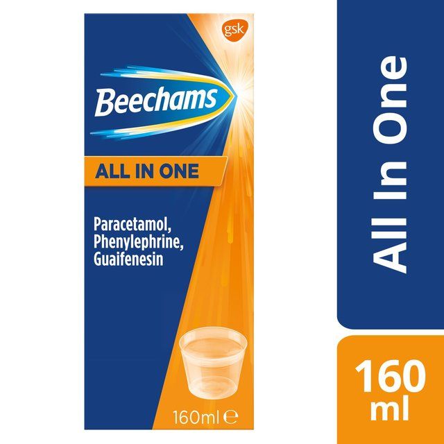 Beechams All in One Cold & Flu Liquid Medicine 160ml - McGrocer