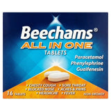 Beechams All in One Cold & Flu Tablets with Paracetamol Tablets   16 per pack - McGrocer