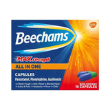 Beechams Cold & Flu Max Strength Cough & Congestion Relief Capsules 16 16 per pack - McGrocer