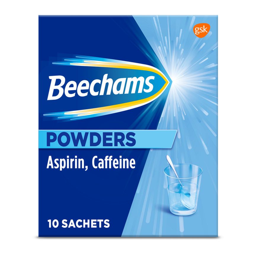 Beechams Cold & Flu Powders, Pain & Fever Relief, Aspirin & Caffeine - McGrocer