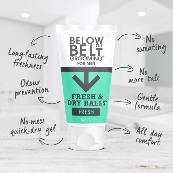 Below The Belt Grooming Fresh & Dry Balls Fresh 75Ml - McGrocer