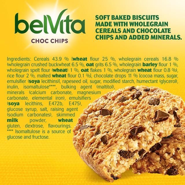 Belvita Choc Chips Soft Bakes Breakfast Biscuits 5 per pack - McGrocer