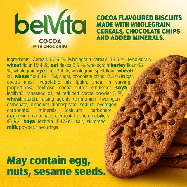 Belvita Cocoa Choc Chips Breakfast Biscuits 5 per pack - McGrocer