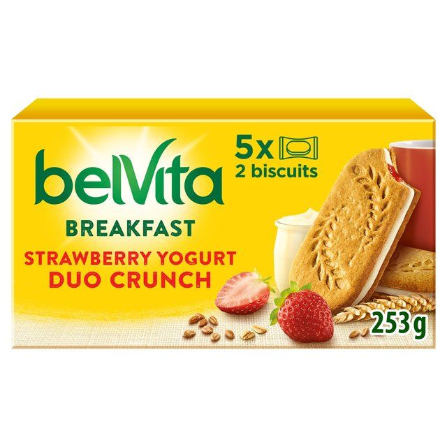 Belvita Strawberry Yogurt Duo Crunch Breakfast Biscuits 5 per pack - McGrocer
