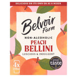 Belvoir Farm Non Alcoholic Peach Bellini 4 x 250ml - McGrocer