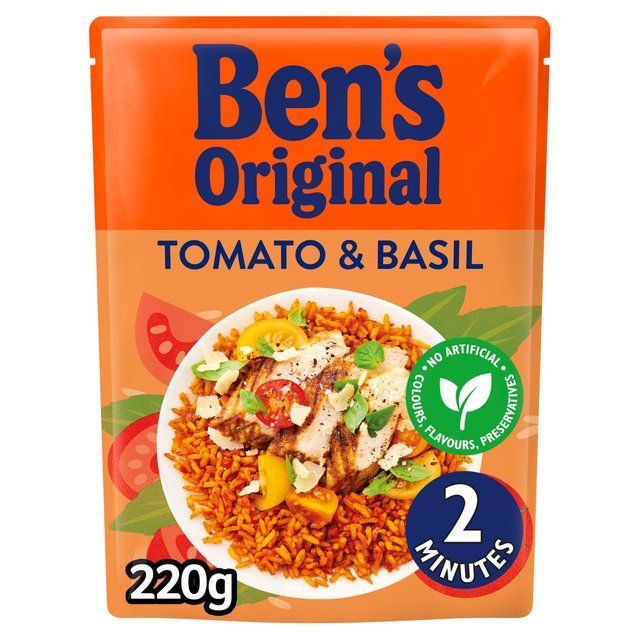 Ben's Original Tomato & Basil Microwave Rice 220g - McGrocer
