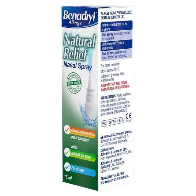 Benadryl Natural Allergy Relief Spray   15ml - McGrocer