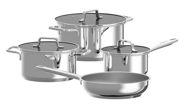 Berghoff Helix 4PC Recycled Stainless Steel Cookware Set - McGrocer