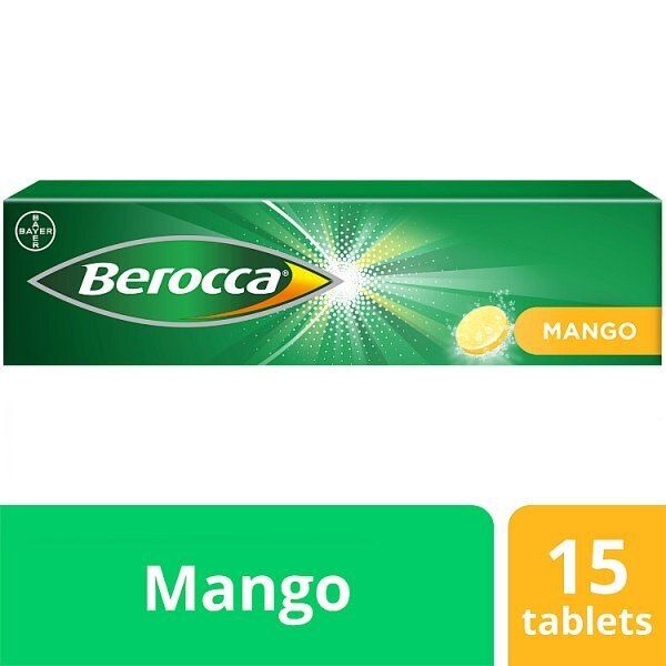 Berocca Food Supplement Mango Effervescent 15 Tablets - McGrocer