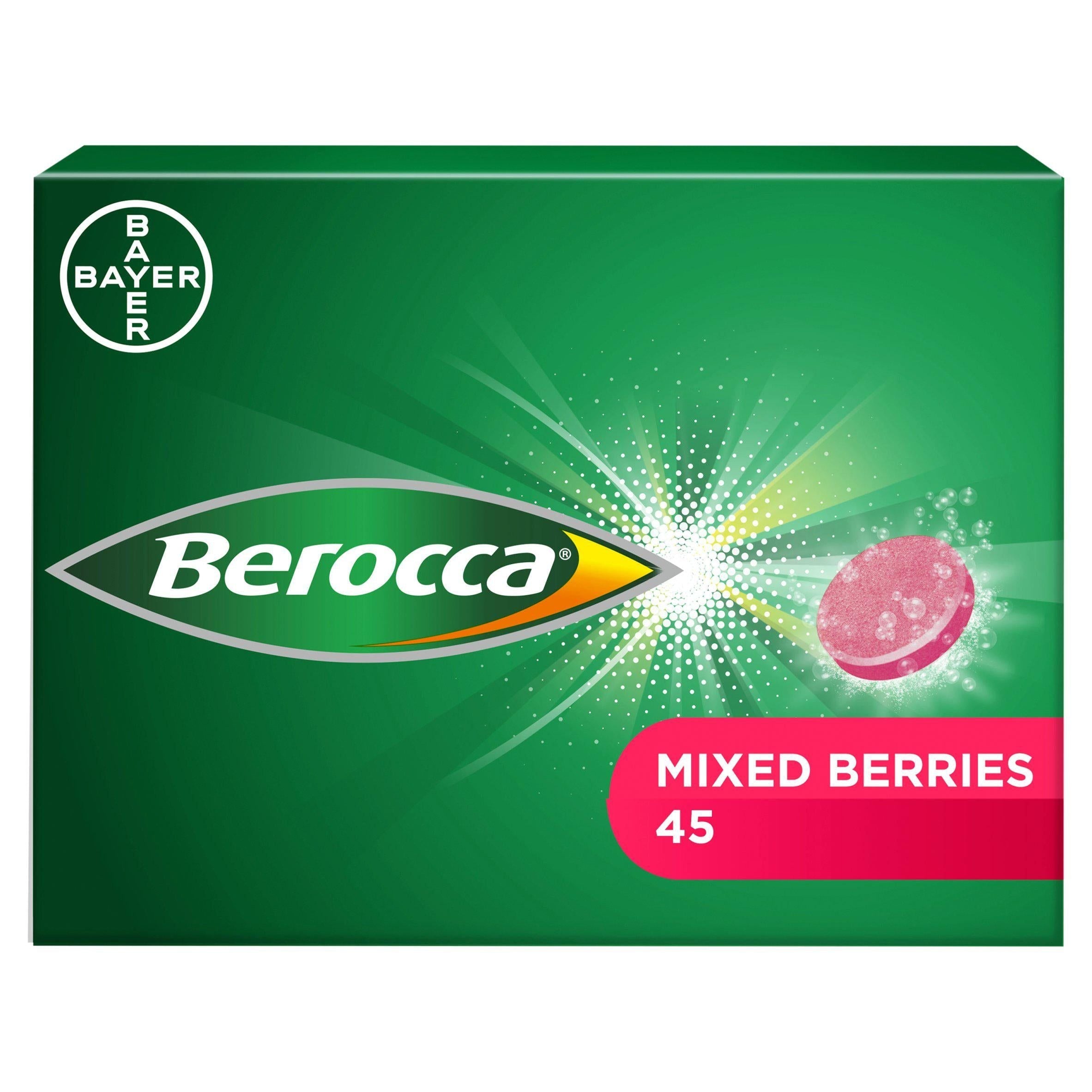 Berocca Mixed Berries Energy Vitamin Tablets x45 - McGrocer