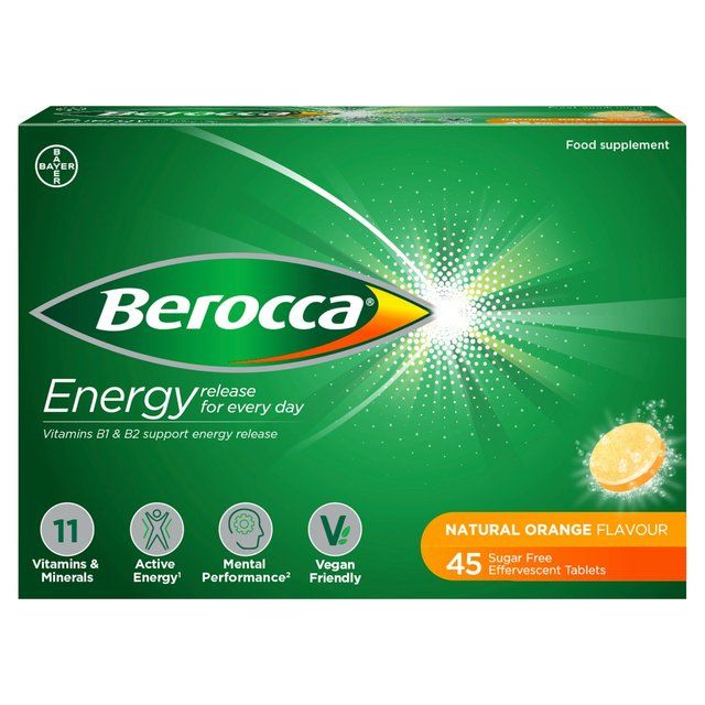 Berocca Orange Energy Vitamin Tablets 45 per pack - McGrocer