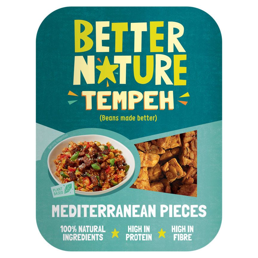 Better Nature Tempeh Mediterranean Pieces 180g - McGrocer