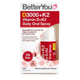 BetterYou D3000 + K2 Vitamin D + K2 Daily Oral Spray 12ml - McGrocer