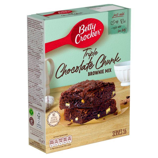 Betty Crocker Triple Chocolate Chunk Brownie Mix 415g - McGrocer