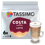 Tassimo Costa Latte Coffee Pods x6 All coffee machine pods Sainsburys