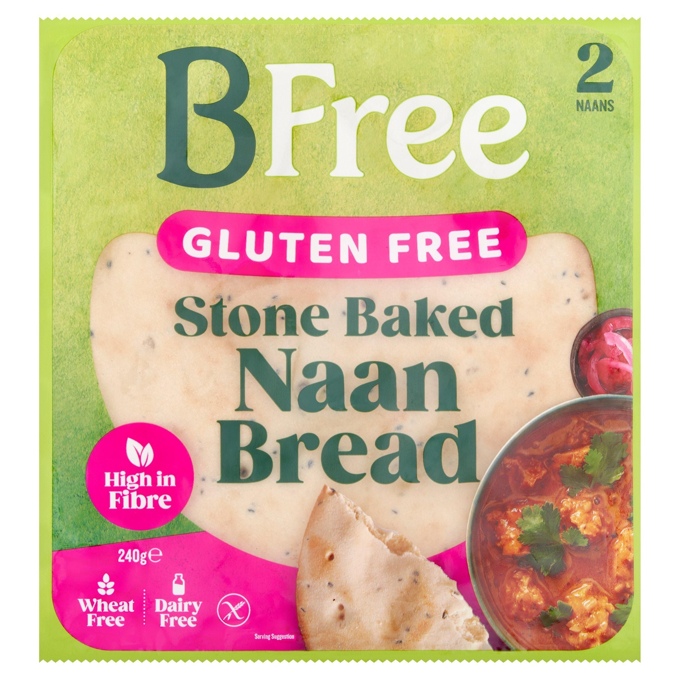 BFree Naan Breads Stone Baked Original 240g - McGrocer