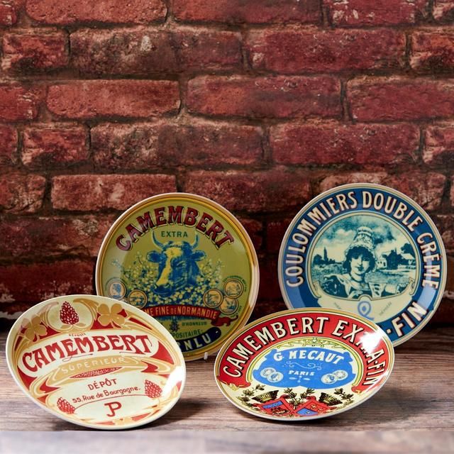 BIA Set of 4 Classic Camembert Plates - McGrocer