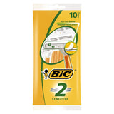 BiC 2 Sensitive Razor 10 pack - McGrocer
