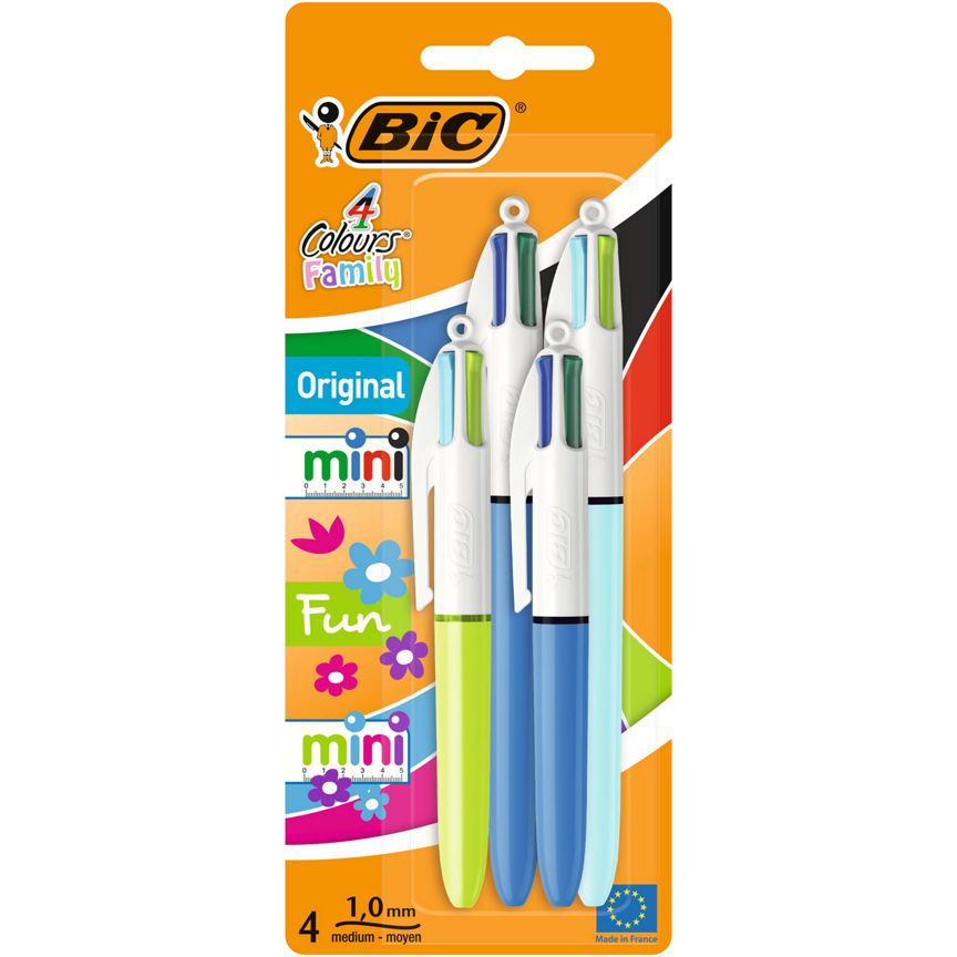 Bic 4 Colours Family Ball Pens - McGrocer