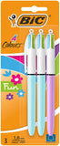 Bic Bic 4 Colour Fun Ball Point Pens - 3Pk - McGrocer