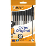 BIC Cristal Original Ballpoint Pens Black Box of 10 10 per pack - McGrocer