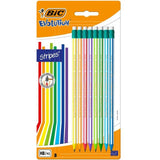BIC Evolution Stripes with Eraser Pack of 8 8 per pack - McGrocer