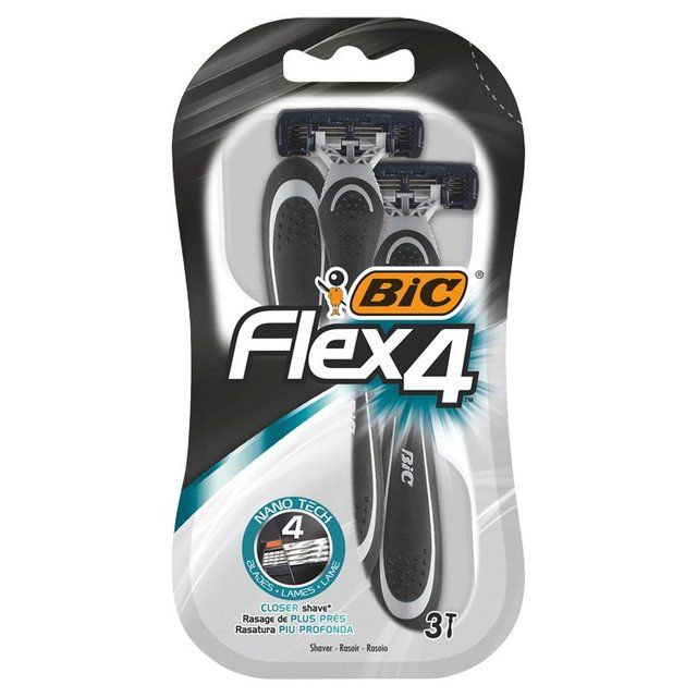 BIC Flex 4 Disposable Razors 3 per pack - McGrocer