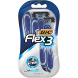 Bic Flex3 Disposable Men's Razors - Pack of 4 - McGrocer