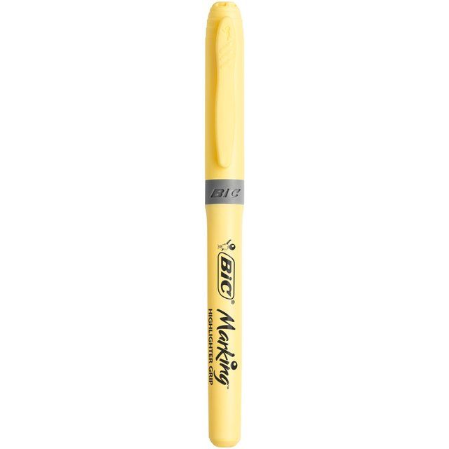 BIC Highlighter Grip Pastel Pack of 4   4 per pack - McGrocer