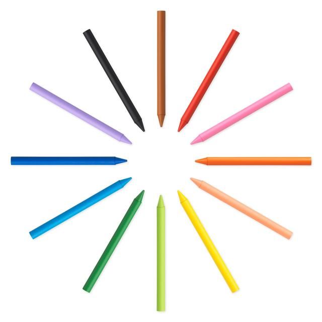 BIC Kids Plastidecor Crayons Wallet of 12   12 per pack - McGrocer