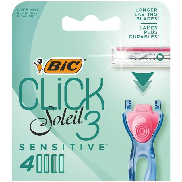BIC Soleil Click 3 Razor Blades 4 per pack - McGrocer