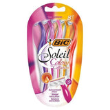 BIC Soleil Colour Collection Disposable 3 Blade Razor x8 - McGrocer