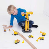 Bigjigs Rail Yellow Crane Construction Set - McGrocer