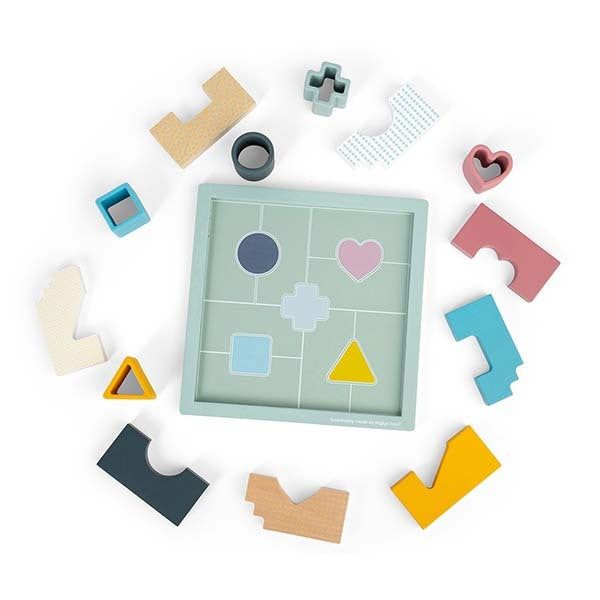 Bigjigs Toys 2-in-1 Mosaic Puzzle & Shape Matching Game - McGrocer