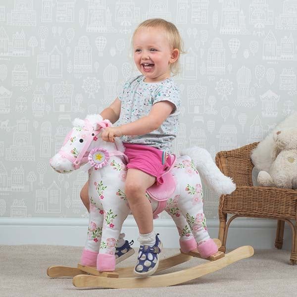 Bigjigs Toys Floral Rocking Horse - McGrocer