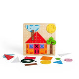 Bigjigs Toys Geometric Lace-A-Shape Toy - McGrocer