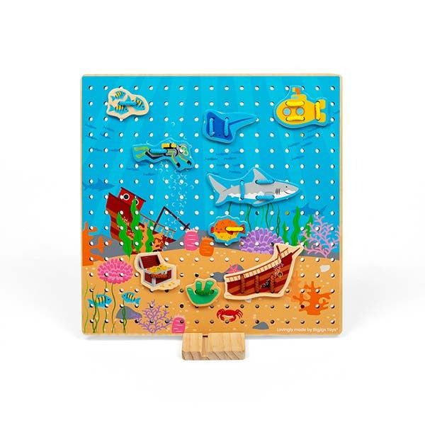 Bigjigs Toys Marine Lace-A-Shape Toy - McGrocer
