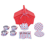 Bigjigs Toys Spotted Basket Tea Set - McGrocer