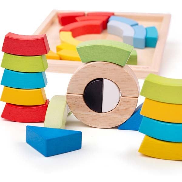 Bigjigs Toys Stacking Arches and Triangles - McGrocer