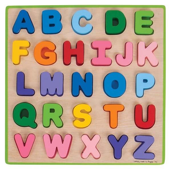 Bigjigs Toys Wooden ABC Puzzle - McGrocer