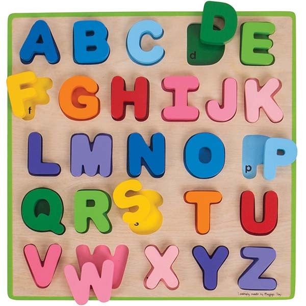Bigjigs Toys Wooden ABC Puzzle - McGrocer