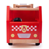 Bigjigs Toys Wooden City Fire Engine - McGrocer