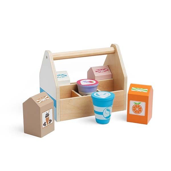 Bigjigs Toys Wooden Dairy Delivery Set - McGrocer