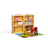 Bigjigs Toys Wooden Farm Animal Play Box - McGrocer