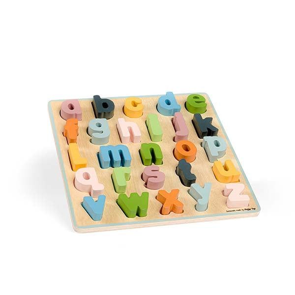 Bigjigs Toys Wooden Lowercase abc Puzzle - McGrocer