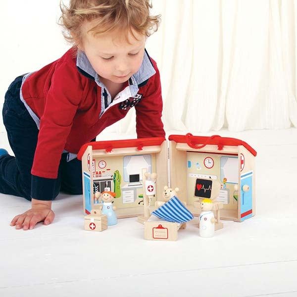 Bigjigs Toys Wooden Mini Hospital Playset - McGrocer