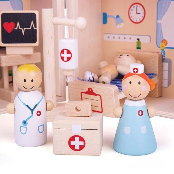 Bigjigs Toys Wooden Mini Hospital Playset - McGrocer