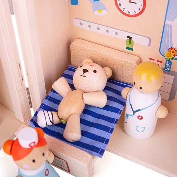 Bigjigs Toys Wooden Mini Hospital Playset - McGrocer