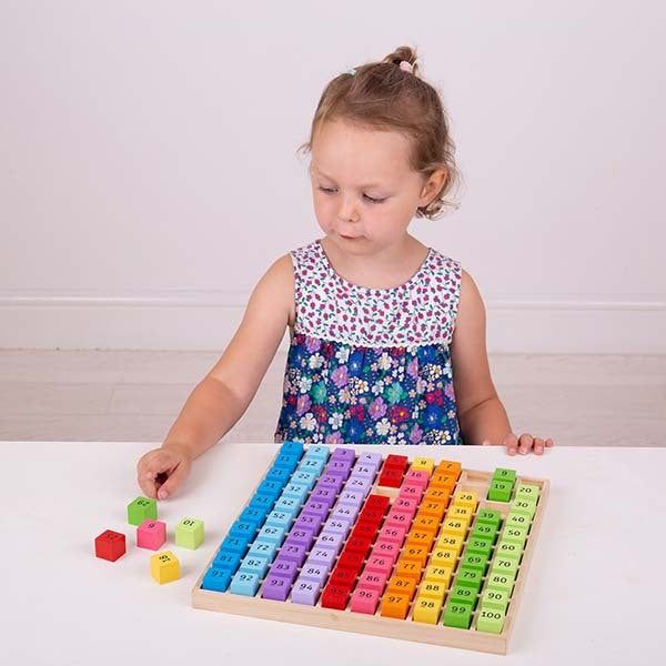 Bigjigs Toys Wooden Number Tray - McGrocer