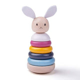 Bigjigs Toys Wooden Rabbit Stacking Rings - McGrocer